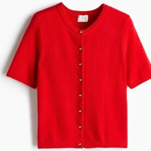 H&M Bright Red Cardigan